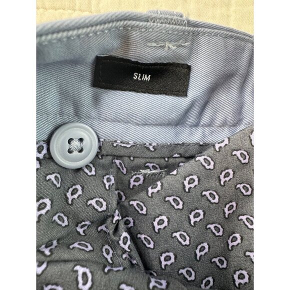 Mens Bonobos Size 31x32 Light Blue Chino Slim Straight Leg Pants Preppy - Picture 4 of 7
